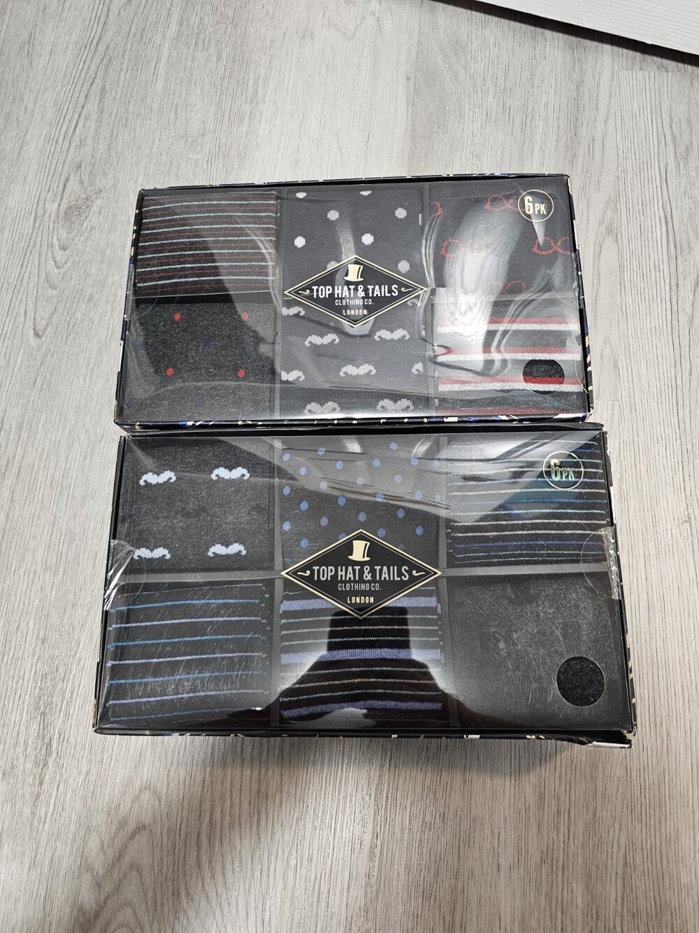 Top Hat & Tails Clothing Co. 6pk socks (Men's Size 8-12) x2 NWT